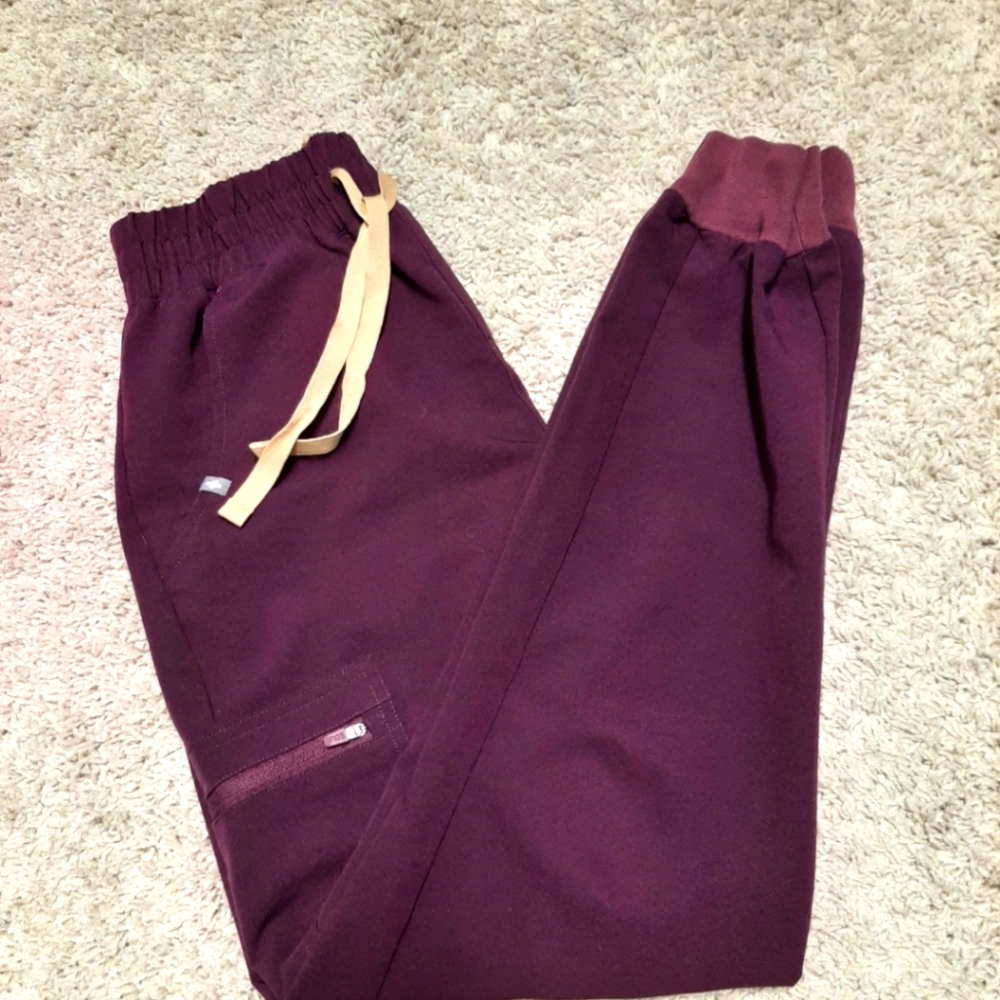 Figs Deep Purple Scrub Pants